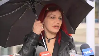 Rori Hache's mother speaks outside Oshawa courthouse