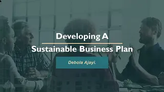 Sheventures Mentorship- Developing A Sustainable Business Plan