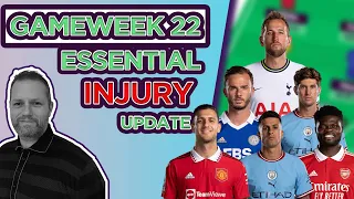 FPL Injuries | FPL GW22 Premier League Injury Update (Partey Injury, Harry Kane update & Man Utd)