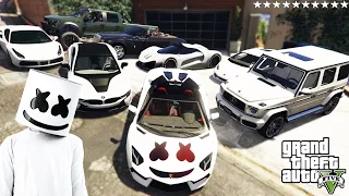 GTA 5 - Stealing Marshmello's Luxury Cars With Franklin | (Real Life Cars #24)