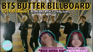 Armies react to BTS(방탄소년단)  'Butter' BILLBOARD (BBMA) performance 🔥🔥 리액션!!💜(Eng sub) #BTS #방탄서년단