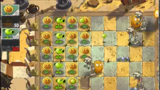 Plants vs Zombies 2 : It's About Time! - Pyramid of Doom - Level 1 (IOS)