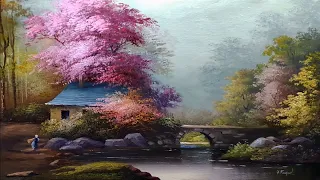 How I Paint Landscape Just By 4 Colors Oil Painting Landscape Step By Step 52 By Yasser Fayad