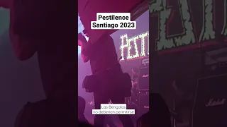 Pestilence en Chile: Las bengalas deberían prohibirse en conciertos, sobretodo los subterráneos.