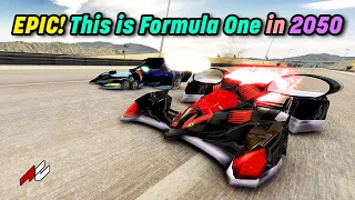 EPIC! 690+km/h 430+mph F1 2050 Car! Assetto corsa Mod - STRAT-MISSIONNEL MS-3/B - Cyber Formula