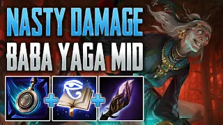 BABA DAMAGE IS RIDICULOUS! Baba Yaga Mid Gameplay (SMITE Conquest A-Z)