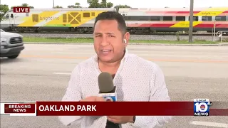 BSO: Person dead after Brightline train crushes car near Oakland Park crossing