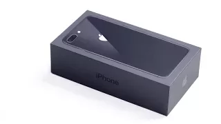 Честная распаковка черного iPhone 8 Plus