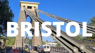🇬🇧 CLIFTON SUSPENSION BRIDGE BRISTOL, BRISTOL WALKING TOUR, WALK ON A SUNNY DAY, BRISTOL WALK, 4K