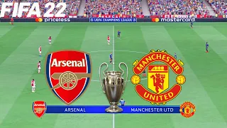 FIFA 22 | Arsenal vs Manchester United - UEFA Champions League - Full Gameplay