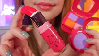 asmr doing your makeup with fake products 💄