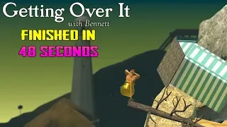 Getting Over It Finished In 48 Seconds | TAS ( Tool Assisted Speedrun )