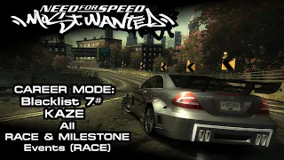 NFS: Most Wanted (2005) - Blacklist #7: Kaze - Race & Milestone Events (Race) (PC)