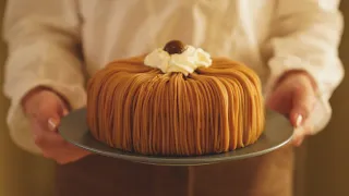 【SUB】如果你觉得蒙布朗太甜，试试这款超赞的栗子蛋糕吧！Best Chestnut Cake recipe