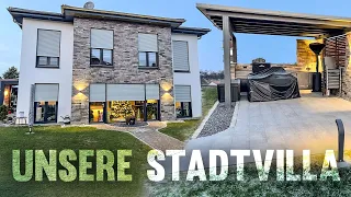 Stadtvilla HAUSTOUR inkl. fertiger GARAGE, TERASSE und Sicherheitssystem - Wir zeigen euch ALLES