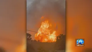 Gas line explosion in Shenandoah County