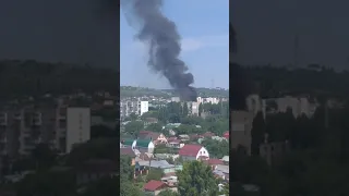 Страшный пожар в Саратове.