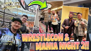 GANZ NAH AN DEN WWE LEGENDEN!!🔥😍 WIR SIND AUF DER WRESTLECON & MANIA NIGHT 2! | WRESTLEMANIA VLOG #4