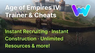 Age of Empires IV Trainer +9 Cheats (Set Gold, Instant Construction, Instant Recruiting, & 6 More)