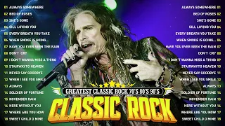 Aerosmith, Bon Jovi, ACDC, Queen, Metallica, Nirvana, Guns N Roses🔥Classic Rock Songs 70s 80s 90s