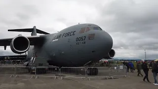 Inside cargo compartment of Boeing C-17 Globemaster III and Lockheed C-5 Galaxy 2022.09.18