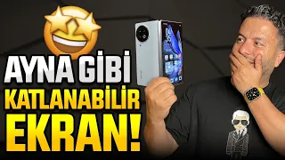 KAT İZİ OLMAYAN KATLANABİLİR TELEFON! Vivo X Fold 2 kutu açılımı!