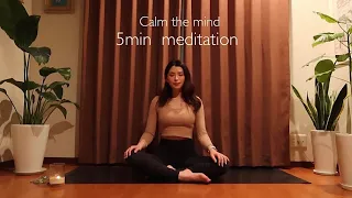 【瞑想】穏やかに1日を終える5分間のリラックス瞑想