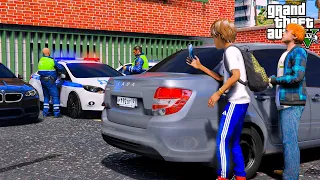 ОПЕРСКАЯ ЕЗДА В GTA 5 - МЕНТЫ ЗАБРАЛИ ОПЕРСКУЮ ЛАДУ ГРАНТУ И БМВ М5 Ф10 НА ШТРАФСТОЯНКУ! 🌊ВОТЕР