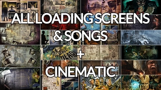 All Zombie Loading Screens & Songs w/ Cinematic (Nacht - Revelations)