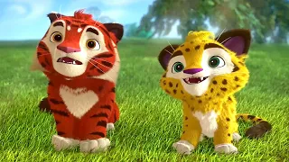 Leo and Tig 🦁 11-15 episodes in a row 🐯 Funny Family Good Animated Cartoon for Kids