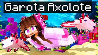 JOGANDO como uma GAROTA AXOLOTE no Minecraft ◂Miika▸