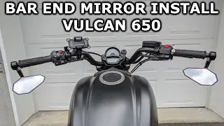 How to Install Bar End Mirrors on Motorcycle Vulcan 650 Best Bar End Mirrors Fenrir Aftermarket