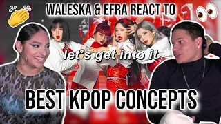 Waleska & Efra react to Best KPOP songs of each concept🤩✨ | REACTION