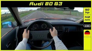 Audi | 80 B3 | 1989 | Onboard POV test drive