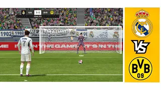 Real Madrid Vs Brorussia Dortmund | Penalty Shootout | 11-10 #football #fcmobile #realmadrid