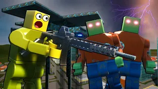 Spycakes & I Built a Lego Tower to Survive the Zombie Apocalypse in Brick Rigs Multiplayer!