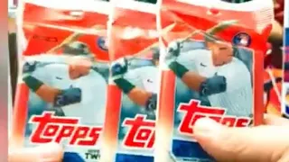 3 Fat Packs of 2023 Topps Series 2 Baseball ⚾️ 1:70 Blue Foilboard Rookie Hit! 🔥