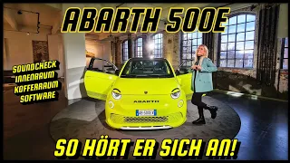 Abarth 500e Test SOUNDCHECK!  Navi - Software - Verarbeitung im Check #abarth #elektroauto #fiat