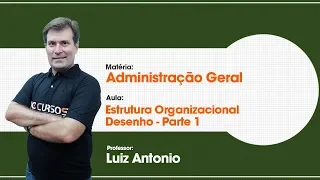 Aula Grátis de Administração - Estrutura Organizacional - Desenho - Parte 1 -  Isolada - 28/42