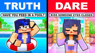 Minecraft but DRAMA TRUTH OR DARE...