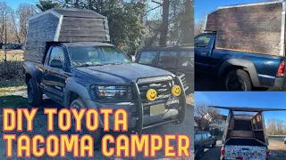 DIY TOYOTA TACOMA CAMPER BUILD IN 5 MINUTES