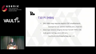 Vault '20 - Using Linux Block Integrity in Building and Testing Storage Systems