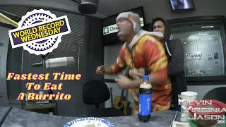 World Record Wednesday - Fastest Time To Eat A Burrito