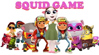 SQUID GAME FUNNY~ SUBWAY SURFER, TOM HERO, MINION RUSH, SUBWAY PRINCES AND SONIC DASH 2