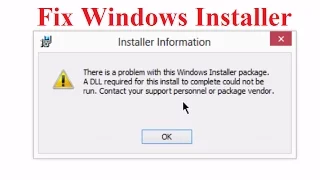 How to fix "A DLL required for this install to complete could not be run" | Fix dll issue| [Hindi]