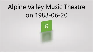 Alpine Valley Music Theatre on 1988 06 20