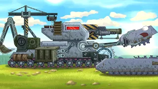 This Monster Engineer repairs Monsters in battle! - Cartoons about tanks