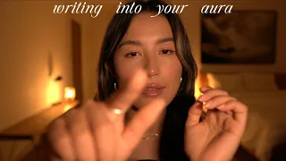 asmr reiki | writing soothing words into your aura & counting you down to sleep