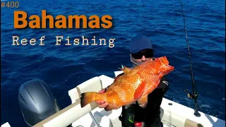 Solo Reef Fishing in Bahamas in my Small Single Engine Crooked PilotHouse Boat Miami to Bimini