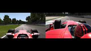 Ferrari F1 2017 vs Ferrari F1 2007  Monza